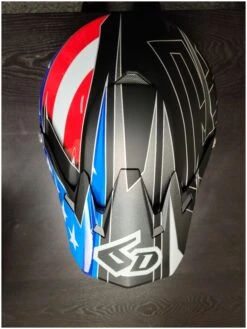 6D ATR-2 Super Patriot Helmet 11 6D ATR-2 Super Patriot Helmet -Motorcycle Equip Shop 6 datr2 super patriot helmet red white blue