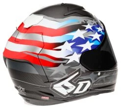 6D ATS-1R Super Patriot Helmet -Motorcycle Equip Shop 6 dats1 r super patriot helmet red white blue 2