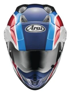 Arai XD-4 Africa Twin Helmet -Motorcycle Equip Shop arai xd4 africa twin helmet blue red white 1