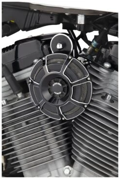 Arlen Ness Beveled Universal Billet Horn Kit -Motorcycle Equip Shop arlen ness beveled universal billet horn kit black 1