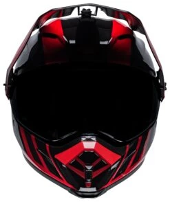 Bell Helmets Bell MX-9 Adventure Mips Dash Helmet -Motorcycle Equip Shop bell helmets mx9 adv mi dash black red 1