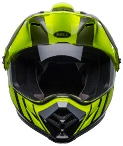 Bell Helmets Bell MX-9 Adventure Mips Dash Helmet -Motorcycle Equip Shop bell helmets mx9 adv mi dash hi viz yellow grey 1