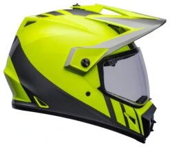 Bell Helmets Bell MX-9 Adventure Mips Dash Helmet -Motorcycle Equip Shop bell helmets mx9 adv mi dash hi viz yellow grey 3