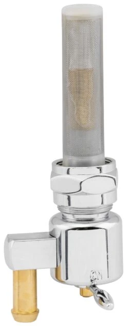 Biker's Choice Late Style Petcock -Motorcycle Equip Shop bikers choice round petcock22 mm lft side 2