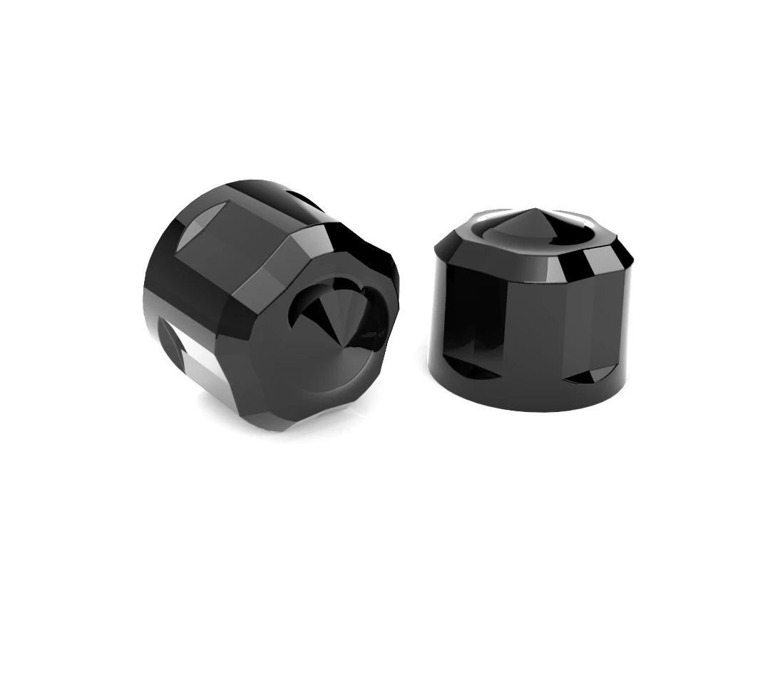 Ciro Crown Engine Bolt Covers For Harley (5/16") 4 Ciro Crown Engine Bolt Covers For Harley (5/16") - Image 2