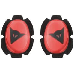 Dainese Pista Knee Sliders -Motorcycle Equip Shop dainese pista knee sliders fluo red black