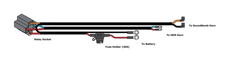 Denali Plug-N-Play Wiring Harness For Dual-Tone Airhorns [Open Box]
