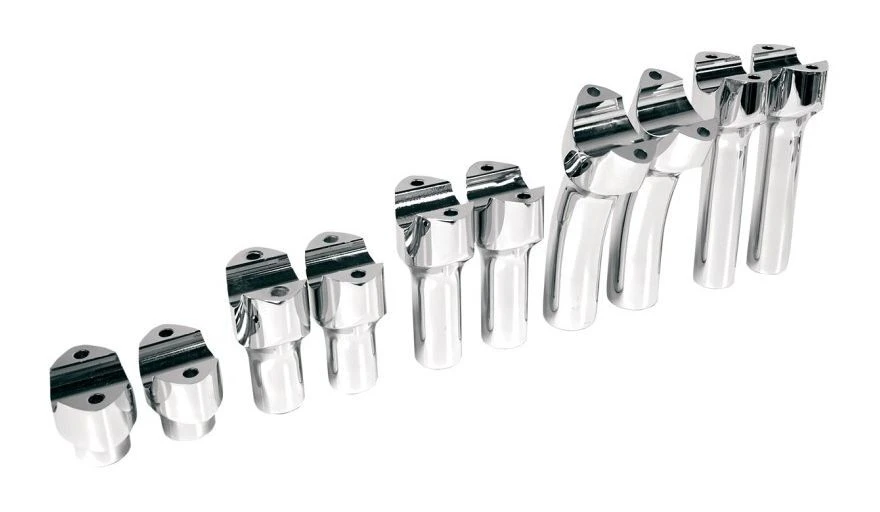 Drag Specialties 1 1/2" Big Buffalo Risers For Harley 3" / Chrome [Previously Installed]