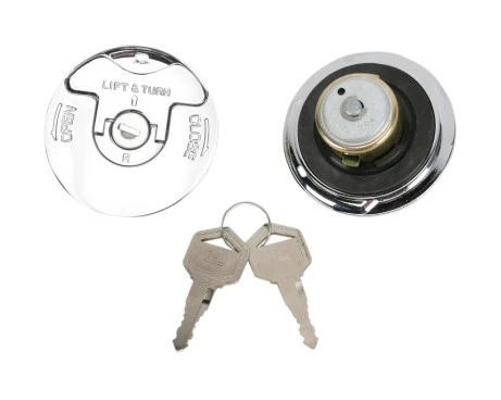 Drag Specialties Flush Mount Locking Gas Cap Set For Harley 3 Drag Specialties Flush Mount Locking Gas Cap Set For Harley