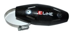 E-Line Universal Exhaust Pipe Heat Shield -Motorcycle Equip Shop e line fiber heat shields uni 1