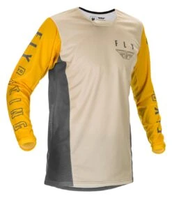 Fly Racing Kinetic K121 Jersey -Motorcycle Equip Shop fly racing dirt kinetic k121 jersey mustard stone grey
