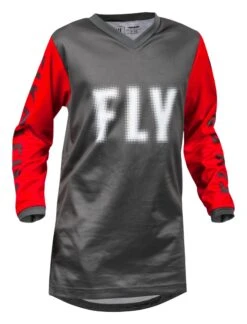 Fly Racing Youth F-16 Jersey -Motorcycle Equip Shop fly racing youth f16 jersey grey red 4