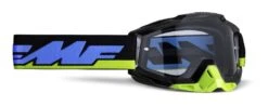 FMF PowerBomb Clear Lens Goggles -Motorcycle Equip Shop fmf power bomb clear lens goggles purple hi viz yellow