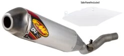 FMF Q4 HEX S/A Slip-On Exhaust Honda CRF450R / R-S / WE / RX 2017-2022 Stainless Steel/Aluminum/Stainless Steel ... [Previously Installed]