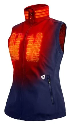 Gerbing 7V Torrid 2.0 Women's Softshell Heated Vest -Motorcycle Equip Shop gerbing7 v torrid20 womens softshell heated vest navy 1
