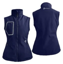 Gerbing 7V Torrid 2.0 Women's Softshell Heated Vest -Motorcycle Equip Shop gerbing7 v torrid20 womens softshell heated vest navy 2