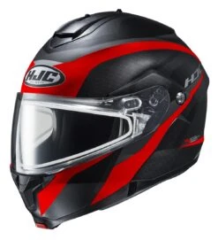 HJC C91SN Taly Dual Lens Helmet -Motorcycle Equip Shop hjcc91 sn taly dual lens helmet black grey 1