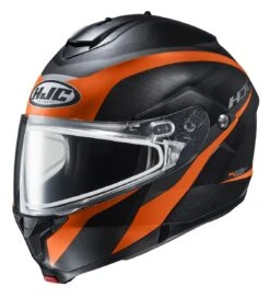 HJC C91SN Taly Dual Lens Helmet -Motorcycle Equip Shop hjcc91 sn taly dual lens helmet black grey 3