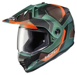 HJC DS-X1 Synergy Helmet 11 HJC DS-X1 Synergy Helmet -Motorcycle Equip Shop hjcdsx1 synergy helmet green orange brown