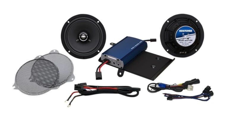 Hogtunes G4 Front Speakers And 225 Watt Amp Kit For Harley Touring 2014-2023
