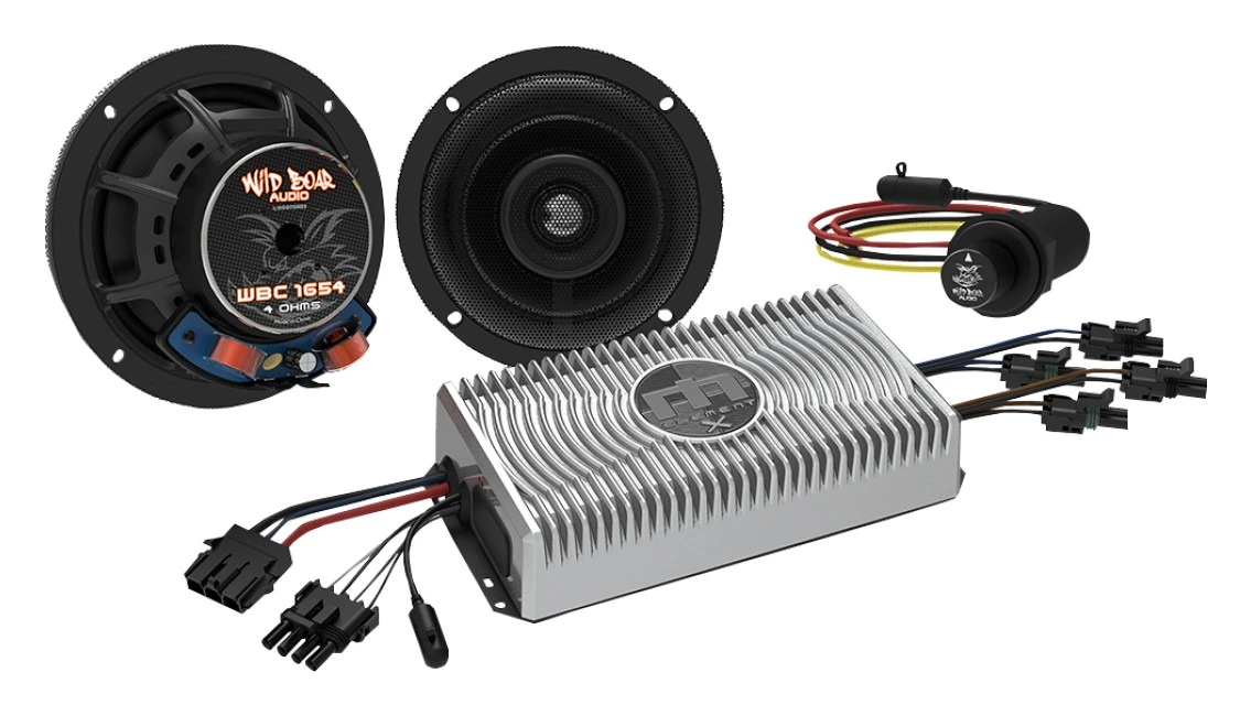 Wild Boar By Hogtunes Bluetooth Controlled Amplifier And Speaker Kit For Harley Electra Glide 2019-2022 3 Wild Boar By Hogtunes Bluetooth Controlled Amplifier And Speaker Kit For Harley Electra Glide 2019-2022