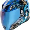 Icon Airflite 4 Horsemen Helmet -Motorcycle Equip Shop icon airflite4 horsemen helmet blue white gold