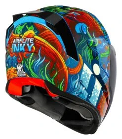 Icon Airflite Inky Helmet Blue / XL [Open Box] -Motorcycle Equip Shop icon airflite inky helmet blue xl open box blue 2