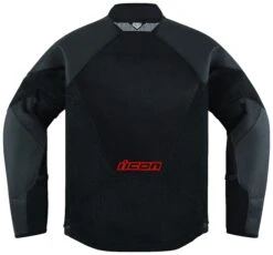 Icon Mesh AF CE Leather Jacket -Motorcycle Equip Shop icon mesh afce leather jacket black red 2