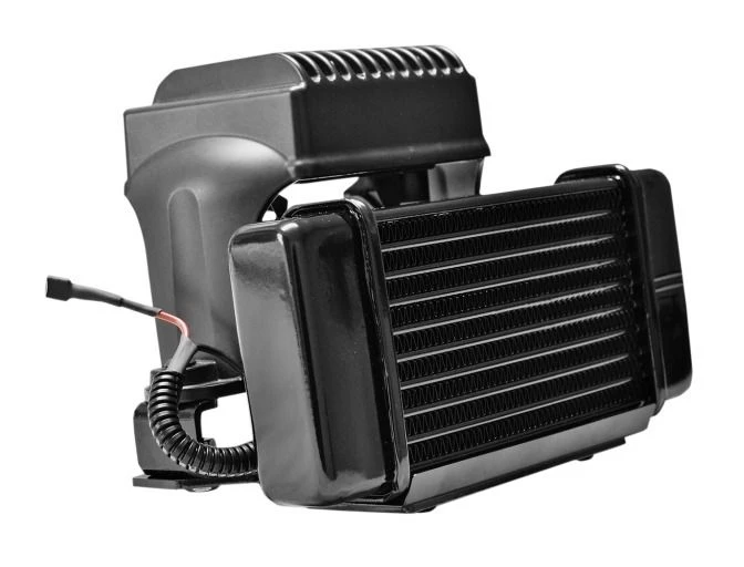 Jagg Horizontal Low Mount Fan Assisted Oil Cooler Kit For Harley Touring 1984-2008 3 Jagg Horizontal Low Mount Fan Assisted Oil Cooler Kit For Harley Touring 1984-2008