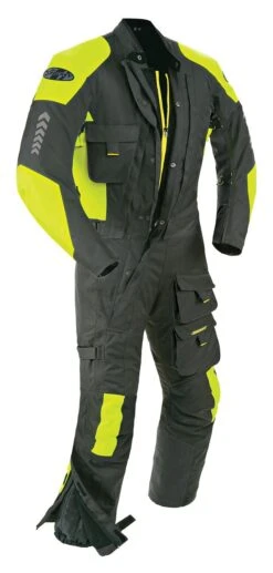 Joe Rocket Survivor Suit -Motorcycle Equip Shop joe rocket survivor suit black hi viz neon