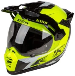 Klim Krios Pro Charger Helmet -Motorcycle Equip Shop klim krios pro charger helmet hi viz