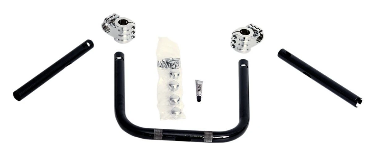 Klock Werks Narrow Kliphanger Handlebars For Harley 10" Tall / Black Bars / Black Clamps [Previously Installed] - Image 4