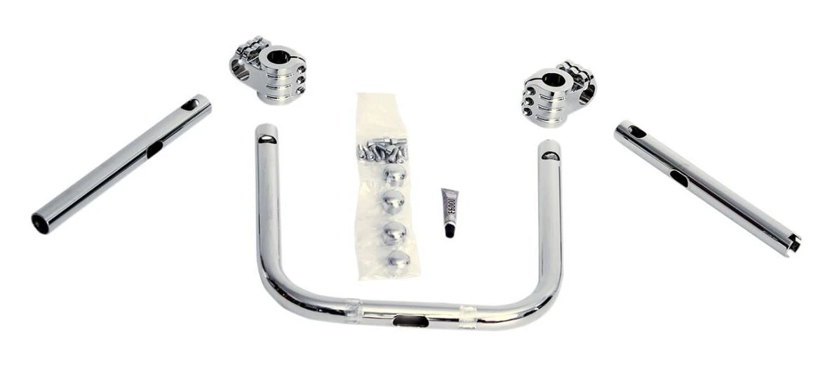 Klock Werks Narrow Kliphanger Handlebars For Harley 10" Tall / Black Bars / Black Clamps [Previously Installed] - Image 2
