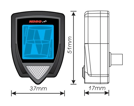 Koso Gear Indicator Honda Grom 2014-2020 5 Koso Gear Indicator Honda Grom 2014-2020 - Image 3