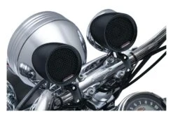 Kuryakyn Road Thunder Speaker Pods And Bluetooth Audio Controller By MTX -Motorcycle Equip Shop kuryakyn road thunder speaker pods and bluetooth audio controller black