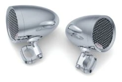 Kuryakyn Road Thunder Speaker Pods And Bluetooth Audio Controller By MTX -Motorcycle Equip Shop kuryakyn road thunder speaker pods and bluetooth audio controller chrome