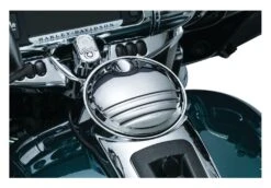 Kuryakyn Tri-Line Fuel Door For Harley Touring 2008-2023 -Motorcycle Equip Shop kuryakyn tri line fuel door for harley touring20082016 chrome 1
