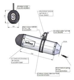 LeoVince LV One EVO Weld-On Muffler -Motorcycle Equip Shop leo vince lv one evo universal muffler 1