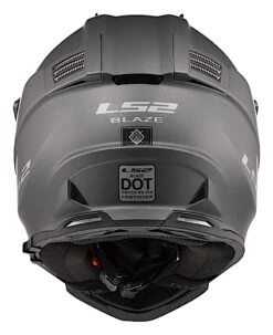 LS2 Blaze Helmet -Motorcycle Equip Shop ls2 blaze helmet matte titanium 2