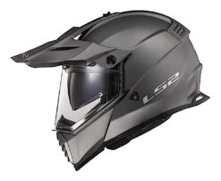 LS2 Blaze Helmet Matte Titanium / XL [Open Box] -Motorcycle Equip Shop ls2 blaze helmet matte titanium xl open box matte titanium 1