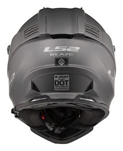 LS2 Blaze Helmet Matte Titanium / XL [Open Box] -Motorcycle Equip Shop ls2 blaze helmet matte titanium xl open box matte titanium 2