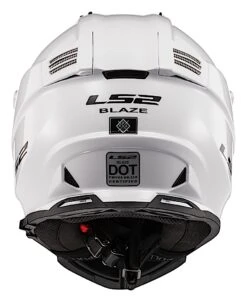 LS2 Blaze Helmet -Motorcycle Equip Shop ls2 blaze helmet white 2