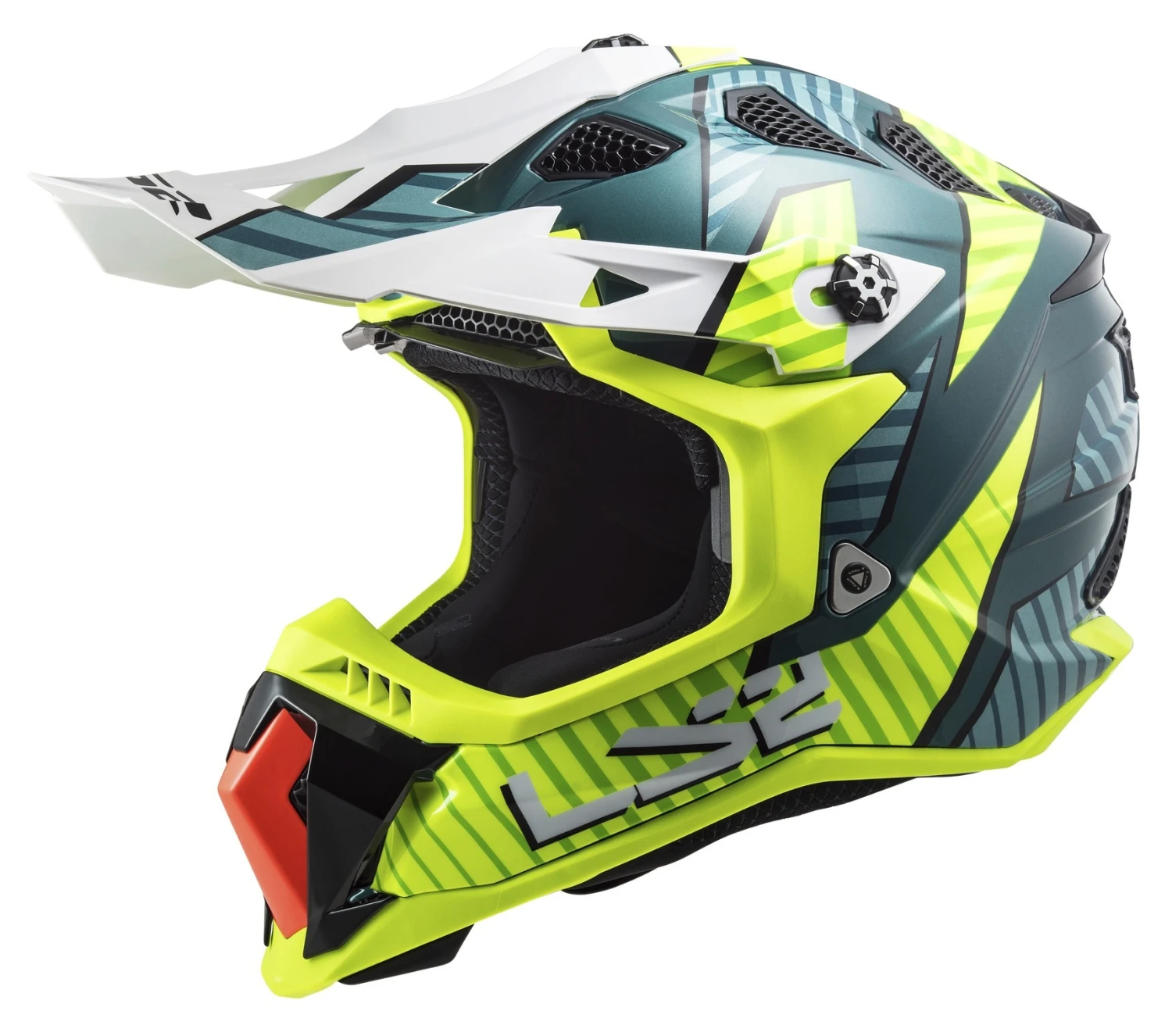 LS2 Subverter EVO Astro Helmet Hi-Viz Yellow/Cobalt / 2XL [Open Box]