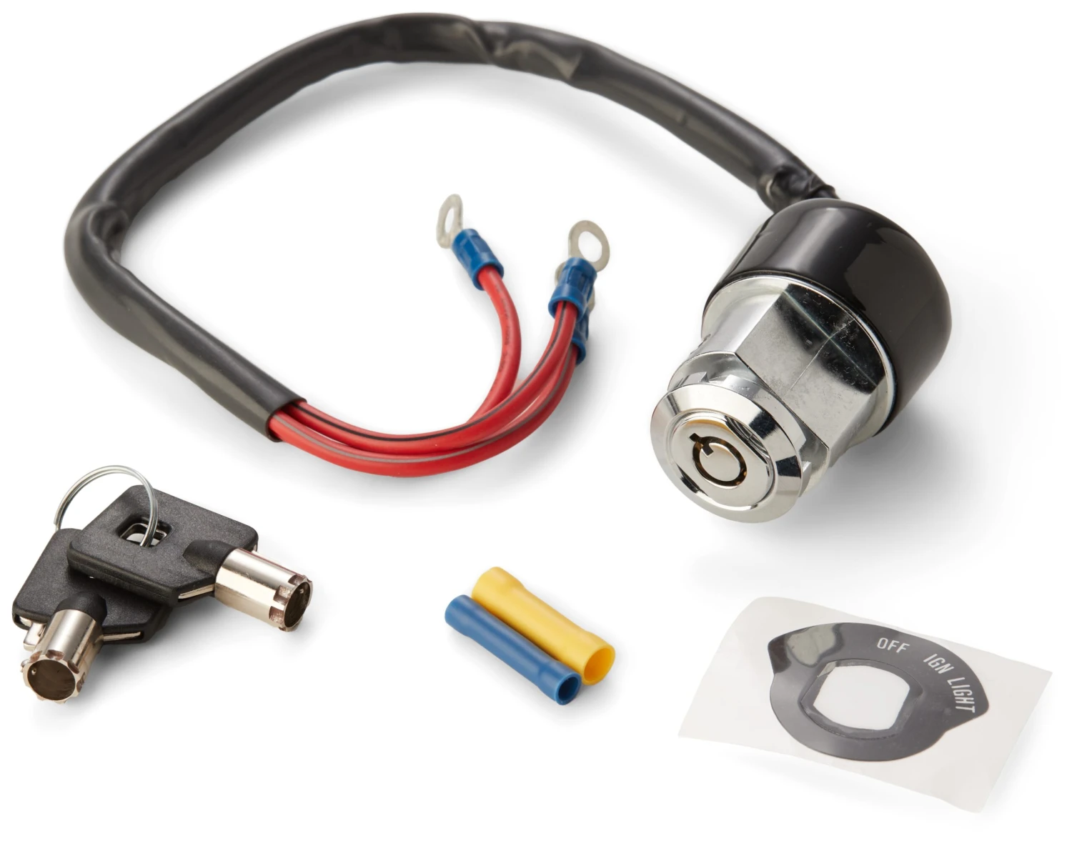 Milwaukee Twins Custom Round Key Ignition Switch For Harley FX / XL 1975-1993