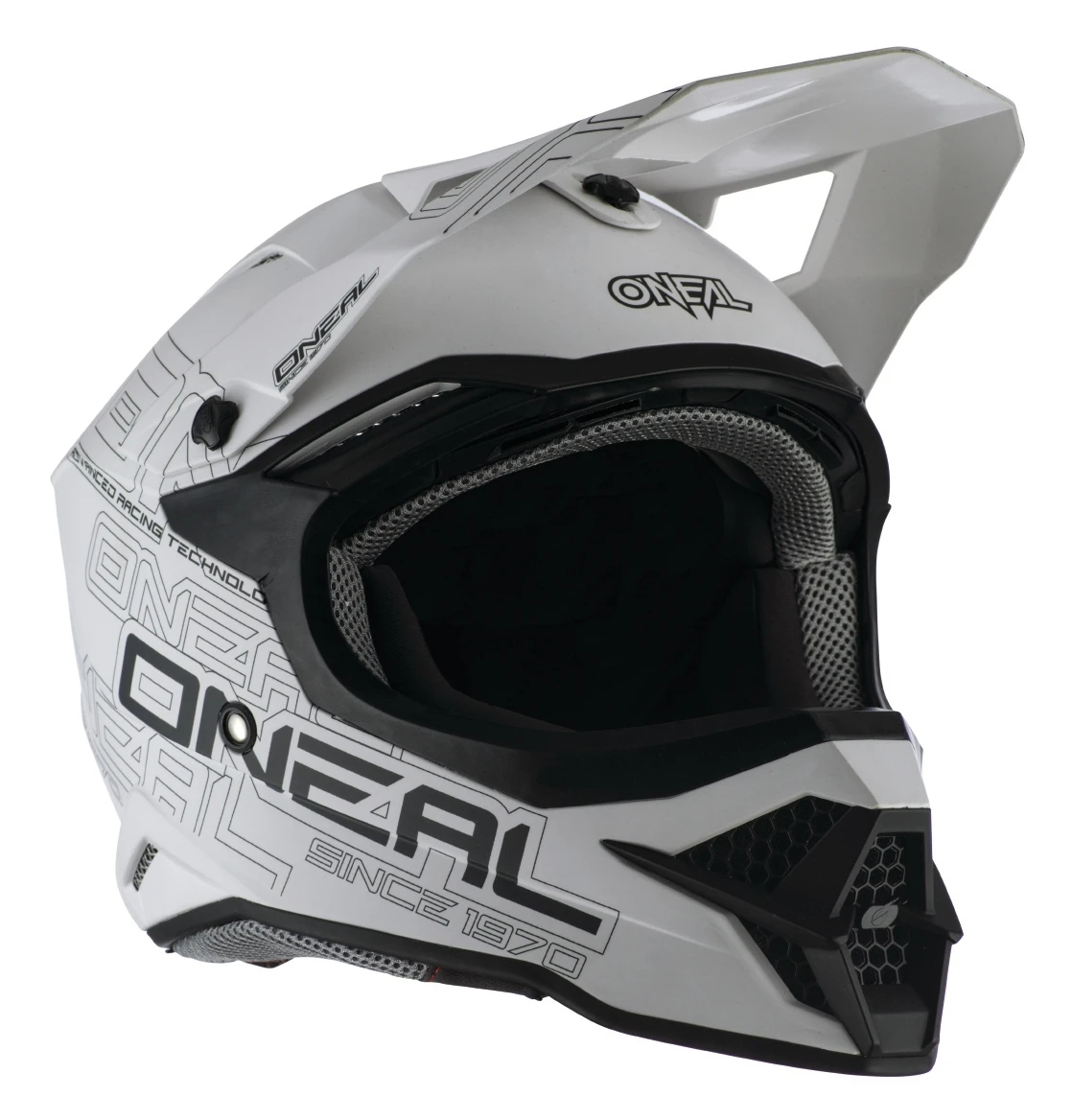 O'Neal 3 Series Flat Helmet Matte White / XL [Open Box] - Image 2