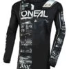 O'Neal Element Attack Jersey -Motorcycle Equip Shop o neal element attack jersey black white