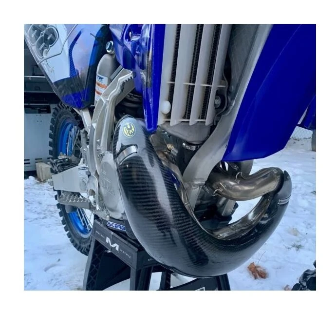 P3 Carbon Fiber Pipe Guard Yamaha YZ250 / YZ250X 2002-2023 OEM YZ250 Pipe [Open Box]
