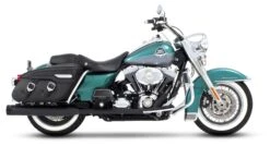 Rinehart 4" True Duals Exhaust For Harley Touring 1995-2008 -Motorcycle Equip Shop rinehart by bub19952008 touring true duals with end caps4 mufflers