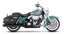 Rinehart 4" True Duals Exhaust For Harley Touring 1995-2008 -Motorcycle Equip Shop rinehart by bub19952008 touring true duals with end caps4 mufflers 3