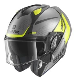 Shark EVO GT ENCKE Helmet -Motorcycle Equip Shop shark evogtencke helmet matte grey yellow black 1